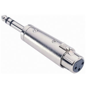 Adapter Audio Connector 6,3 mm Jack Stereo Hane till XLR Hona
