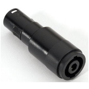 Adapter Audio Plug Speakon 4-pin chassi för XLR hane