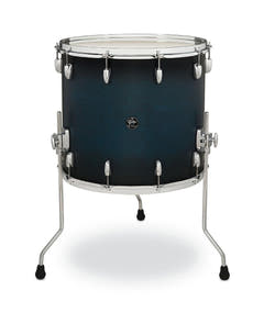 Gretsch Renown Maple golvtom 18" x 16", Satin Antique Blue Burst