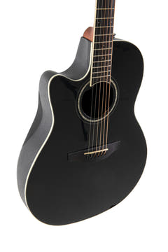 Ovation E-akustisk Gitarrer Celebrity CS Standard Mid Cutaway - Svart (CS24L-5G-G)