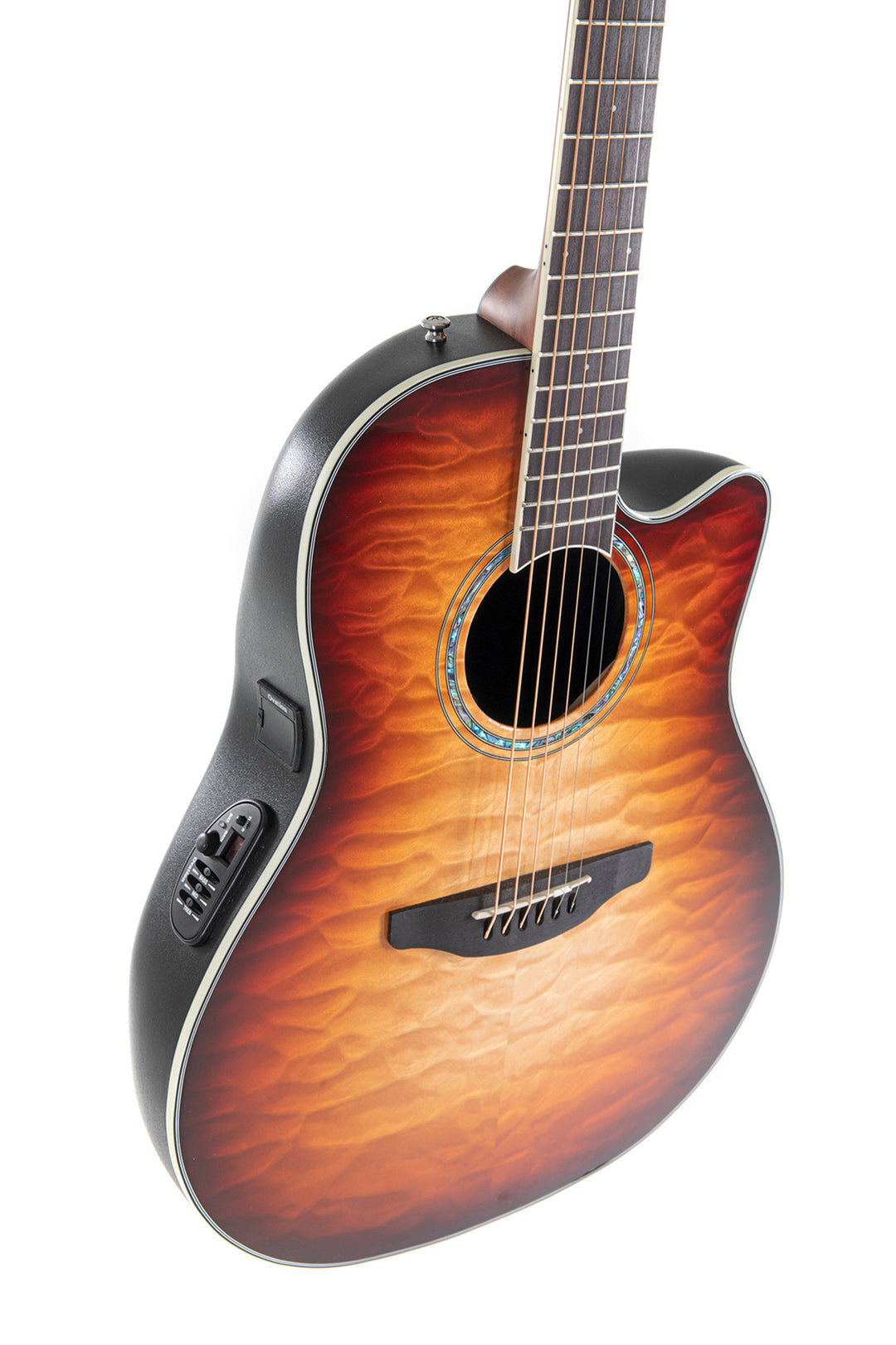 Ovation E-akustisk Gitarrer Celebrity Standard Plus Mid Cutaway - Cognac burst, blank (CS24X-7C-G)