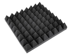 OMNITRONIC akustikskum, pyramid 100 mm, 50x50 cm