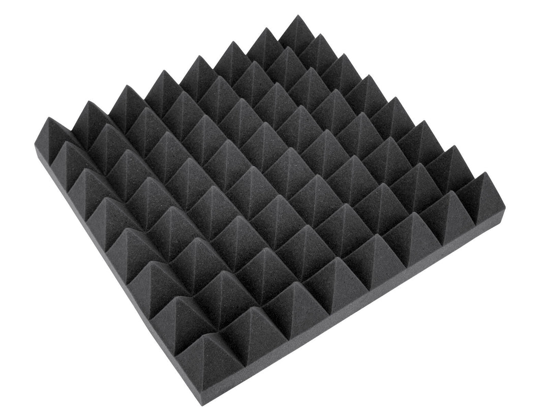 OMNITRONIC akustikskum, pyramid 100 mm, 50x50 cm