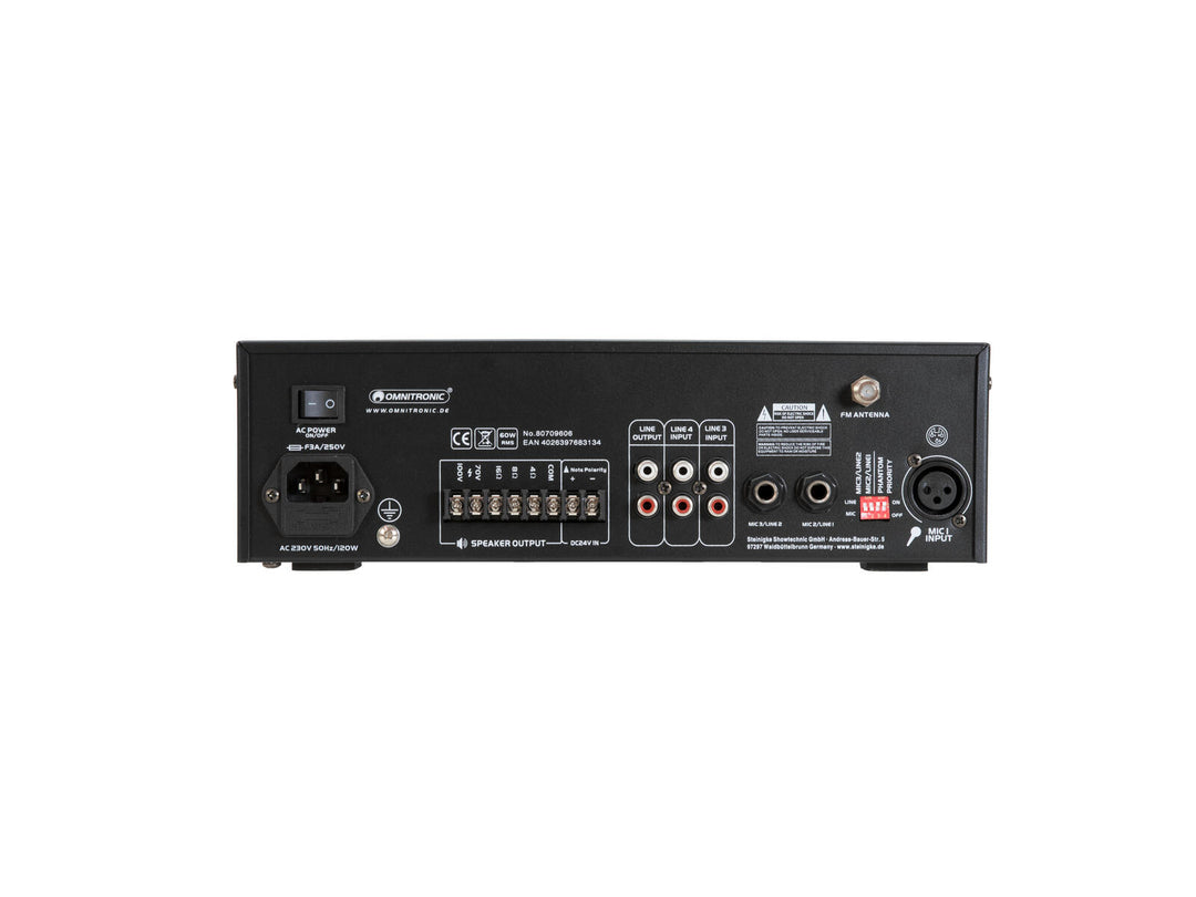 OMNITRONIC CPE-60P PA-mixningsförstärkare