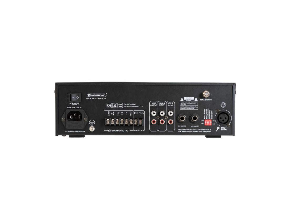 OMNITRONIC CPE-120P PA-mixningsförstärkare