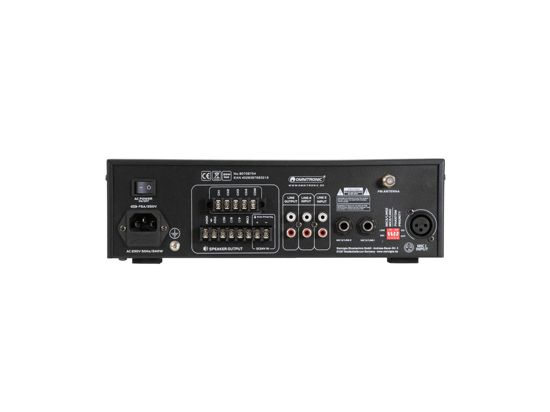 OMNITRONIC CPZ-120P PA-mixningsförstärkare