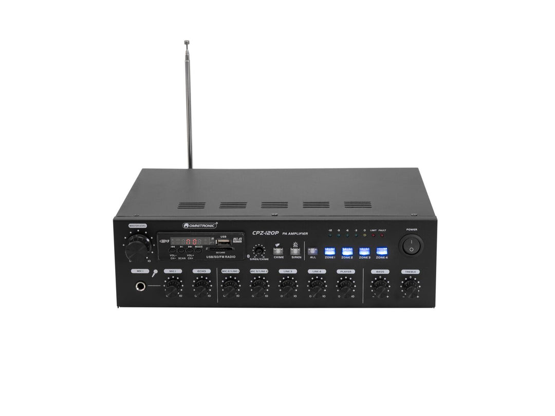 OMNITRONIC CPZ-120P PA-mixningsförstärkare