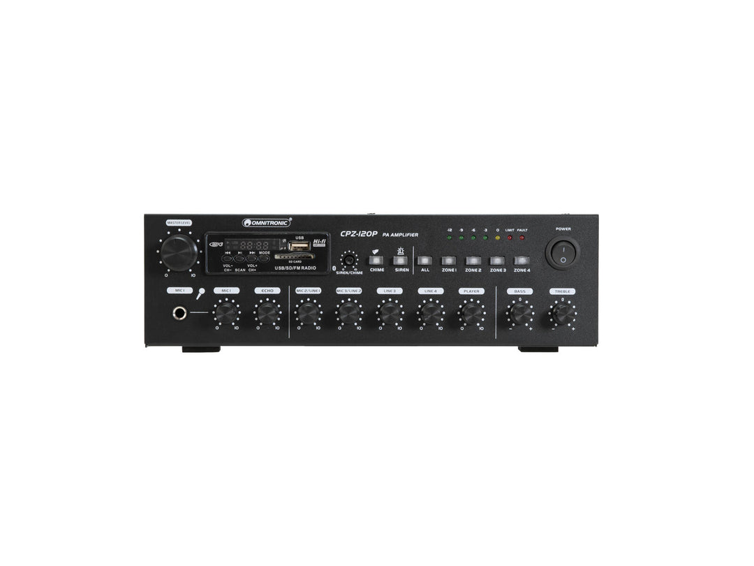 OMNITRONIC CPZ-120P PA-mixningsförstärkare