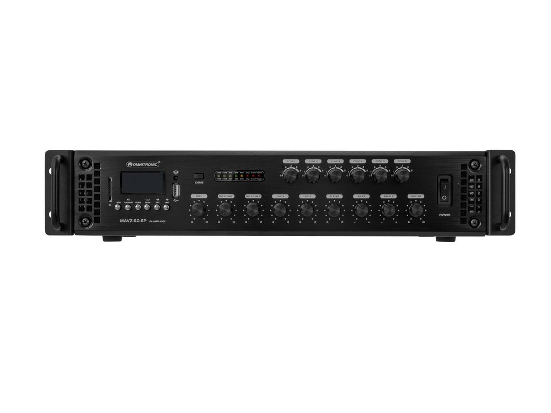 OMNITRONIC MAVZ-60.6P PA-mixningsförstärkare