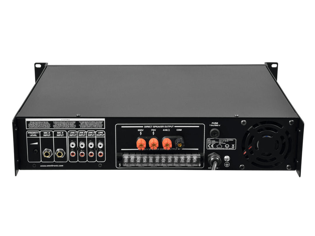 OMNITRONIC MPVZ-250.6 PA-mixningsförstärkare