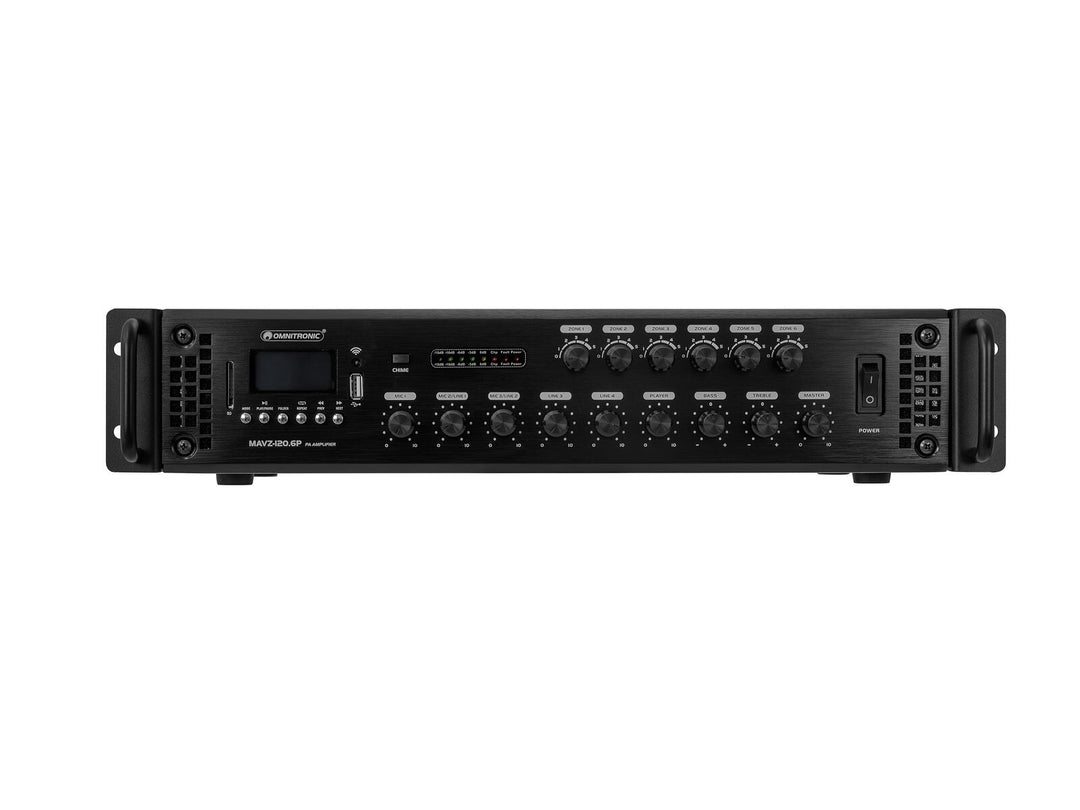 OMNITRONIC MAVZ-120.6P PA-mixningsförstärkare