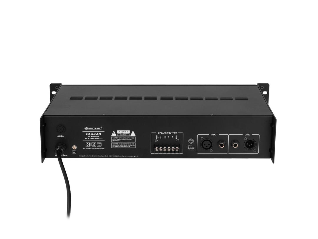 OMNITRONIC PAA-240 PA-förstärkare