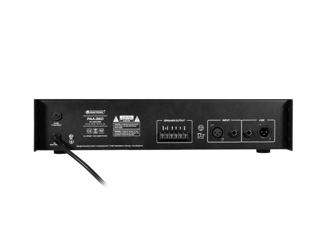 OMNITRONIC PAA-360 PA-förstärkare