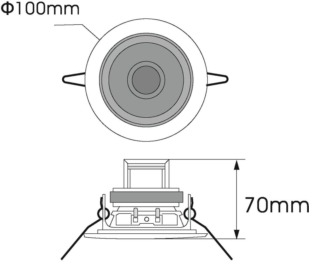 OMNITRONIC CS-2.5W takhögtalare vit