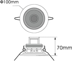 OMNITRONIC CS-2.5G takhögtalare guld