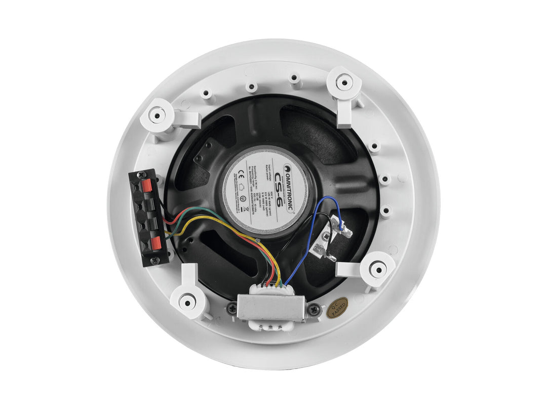 OMNITRONIC CS-6 takhögtalare vit