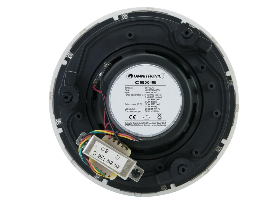 OMNITRONIC CSX-5 takhögtalare vit