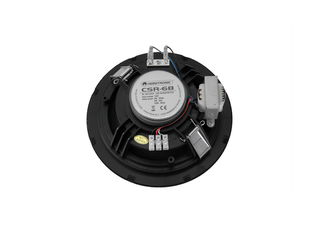 OMNITRONIC CSR-6B takhögtalare svart