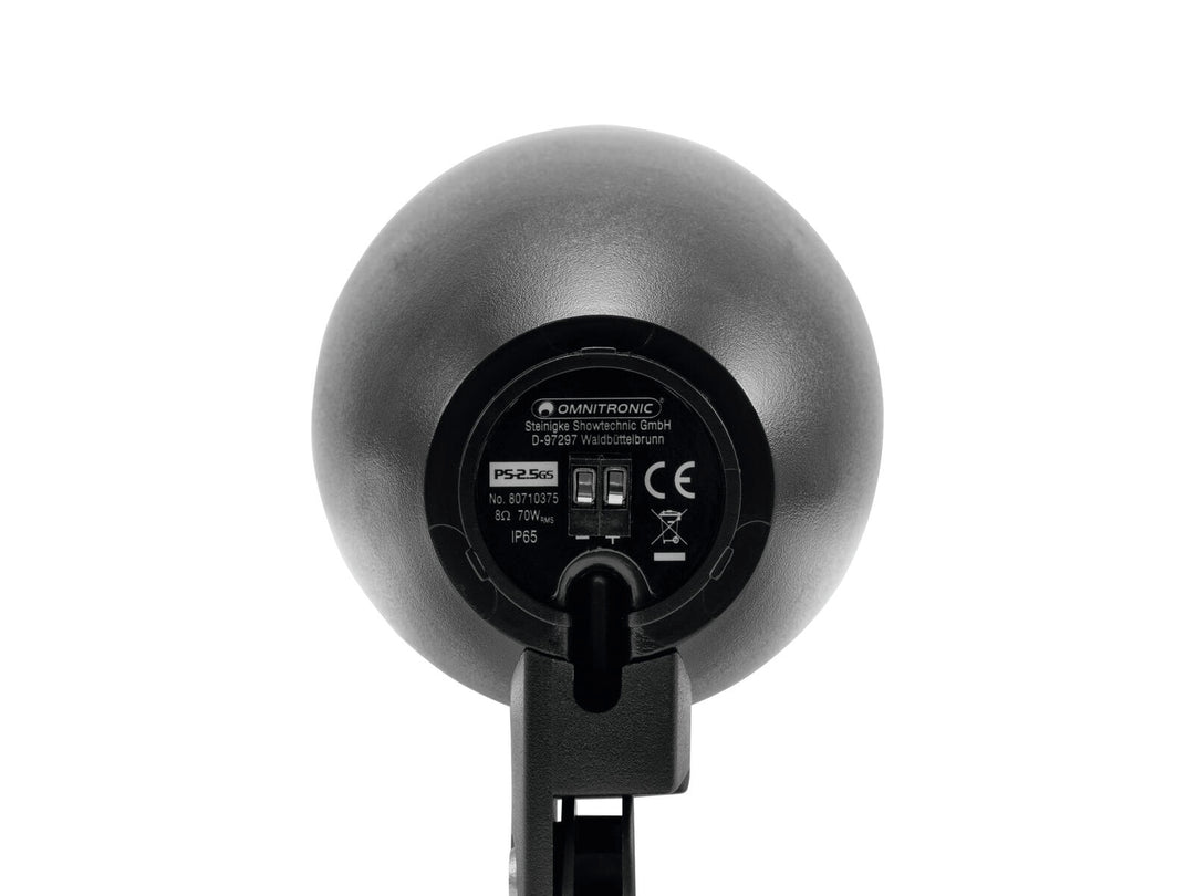 OMNITRONIC PS-2.5GS projektorhögtalare, svart, 2x