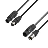 Adam Hall Cables 5 STAR H TCON 5D 1000 IP65 - hybridkabel | Ström & DMX | Neutrik® XLR 5-polig IP65 x TRUE1® | 10 m