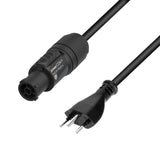 Adam Hall Cables 5 STAR TCON 0150 CH - Strömkabel | Neutrik TRUE1® x SEV M12 | 1,5 m