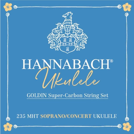 Hannabach 235MHT Goldin strängset för sopran- och konsertukulele