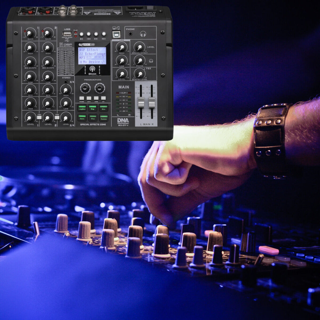 DNA MIX-EFF 4 kanaler, Bluetooth, USB & DSP