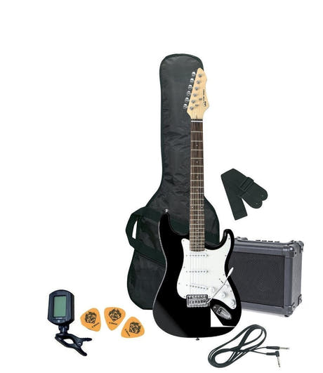 VGS RC-100 Guitar Pack, elgitarr med förstärkare, Black
