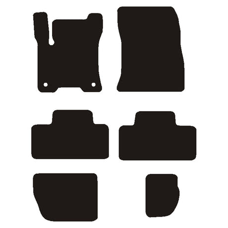 Velourmattor Mercedes EQB (X243) 2021-