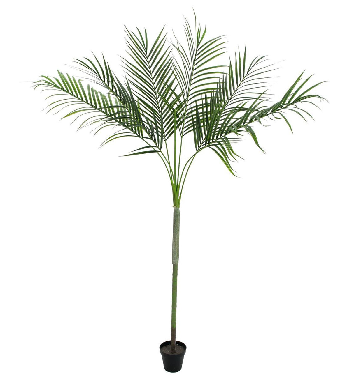 Konstgjord Arecapalm med stora blad (180cm)