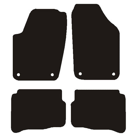 Mattor VW Polo 2003-2006 - Oval mattlås