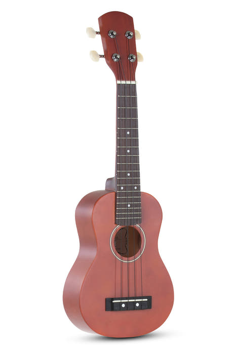 Miguel Almeria Player Pack, sopranu ukulele rödbrun med gig bag