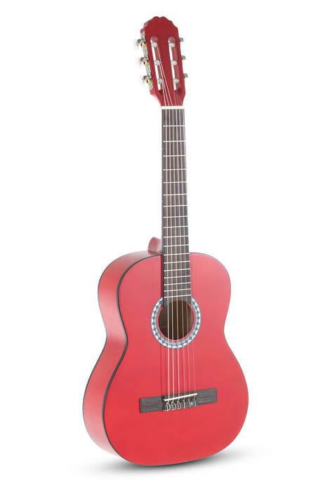 VGS Basic klassisk gitarr 1/2, transparent röd
