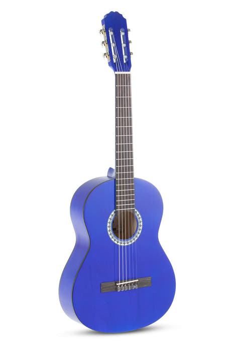 VGS Basic klassisk gitarr 3/4, transparent blå