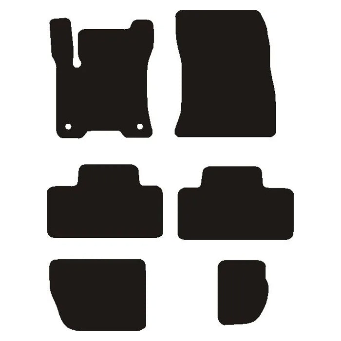 Bilmattor Mercedes EQB (X243) 2021- Velour