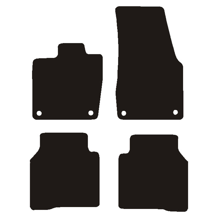 Bilmattor VW ID.7 2023- Velour