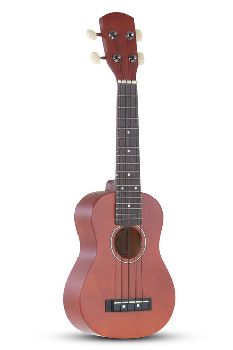 Miguel Almeria sopranukulele, rödbrun