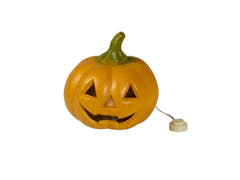 Halloween pumpa med LED 12cm 