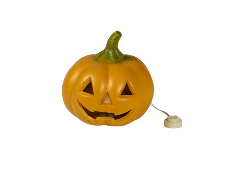 Halloween pumpa med LED 12cm 