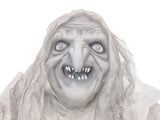 Halloween-häxa, vit, animerad, 170 cm