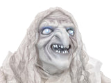 Halloween-häxa, vit, animerad, 170 cm