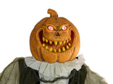 Halloween-figur græskarmand, animeret, 170 cm