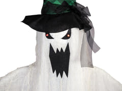 Halloween-spøgelse med spids hat, hængende, animeret, 200 cm