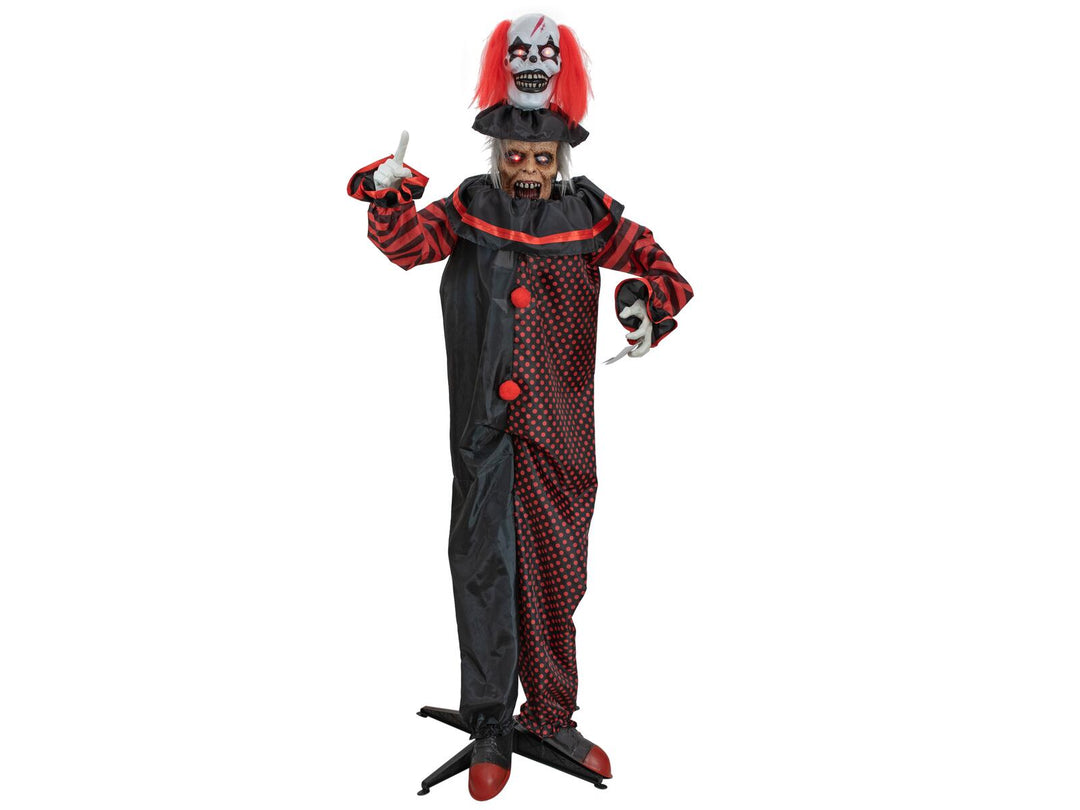 Halloween-figur pop-up-klovn, animeret, 170 cm