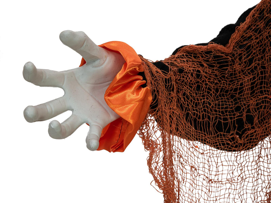 Halloween-figur klovn med ballon, animeret, 170 cm