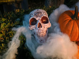Halloween-kranie med mystiske tegn, 18 cm