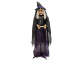 Halloween-figur häxan Marie, animerad, 180 cm