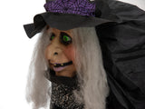 Halloween-figur häxan Marie, animerad, 180 cm