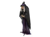 Halloween-figur häxan Marie, animerad, 180 cm