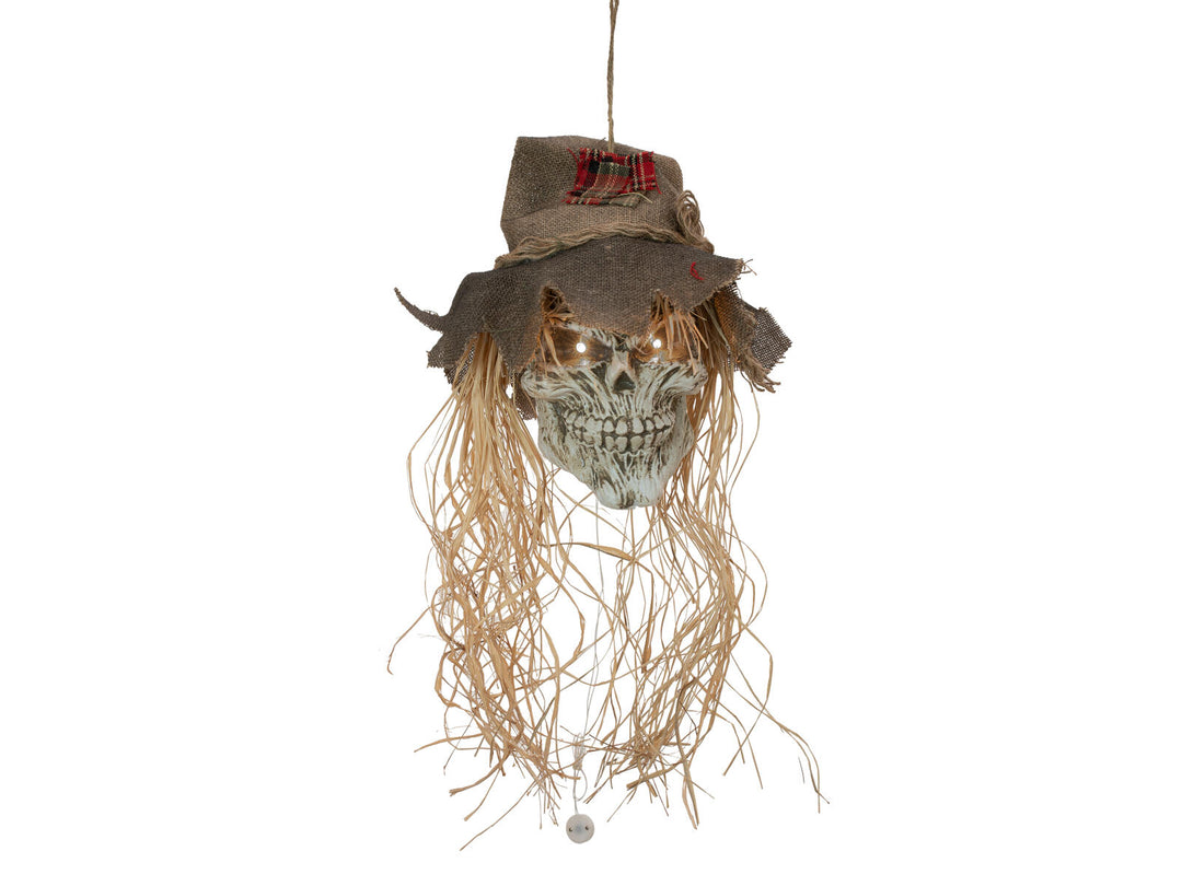 Halloween fugleskræmsel med kranie, 70 cm